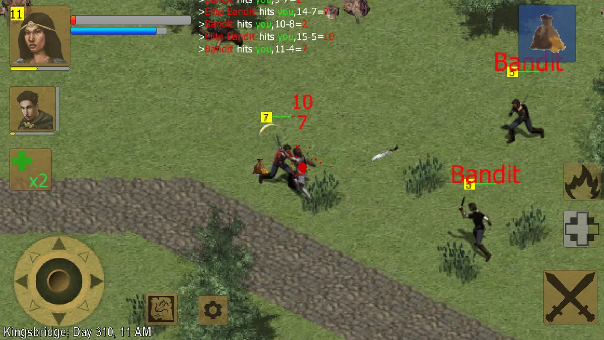 Podziemia z przeciwnikami w grze Exiled Kingdoms